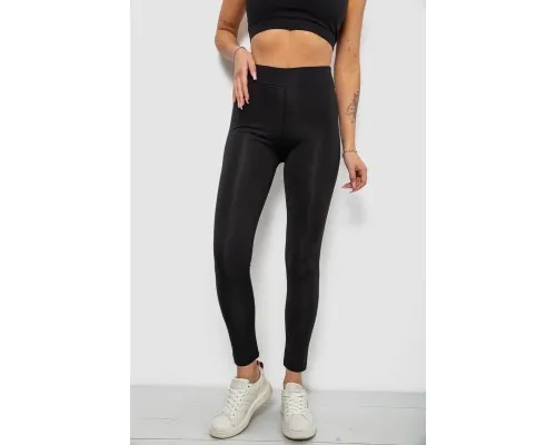 Лосіни жіночі утеплені, колір чорний, 214R329