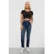 Джинси жіночі однотонні Skinny, колір синій, 244R11989