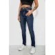 Джинси жіночі однотонні Skinny, колір синій, 244R11989