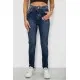 Джинси жіночі однотонні Skinny, колір синій, 244R11989