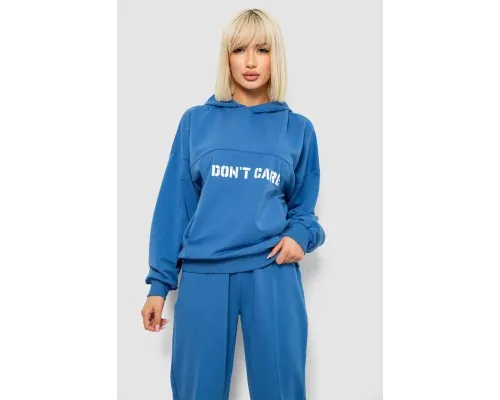 Спортивний костюм жіночий з принтом, колір синій, 244R1059AG