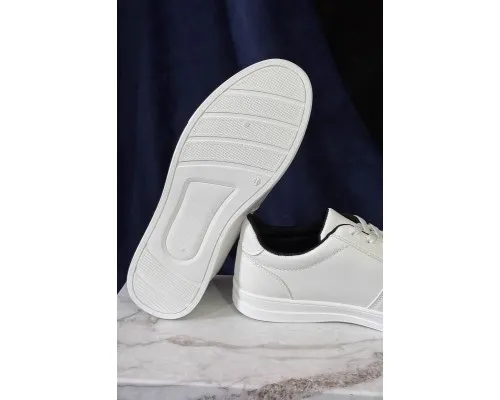Кеди чоловічі, колір біло-чорний, 248RR24