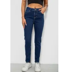Джинси жіночі однотонні Skinny, колір синій, 244R9001