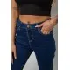 Джинси жіночі однотонні Skinny, колір синій, 244R9001