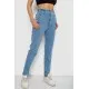Джинси жіночі Mom-fit, колір блакитний, 244R1640S20