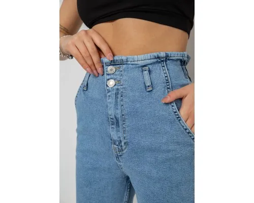 Джинси жіночі Mom-fit, колір блакитний, 244R1640S20