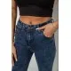 Джинси жіночі однотонні Skinny, колір синій, 244R1268