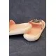 Шльопанці жіночі з аплікацією, колір персиковий, 243R5028-2