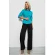 Сорочка жіноча однотонна  -уцінка, колір бірюзовий, 230R068-5-U-50