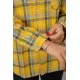 Сорочка жіноча в клітинку, колір жовтий, 244R1070-1