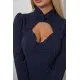 Сукня жіноча однотонна ошатна, колір синій, 244R399