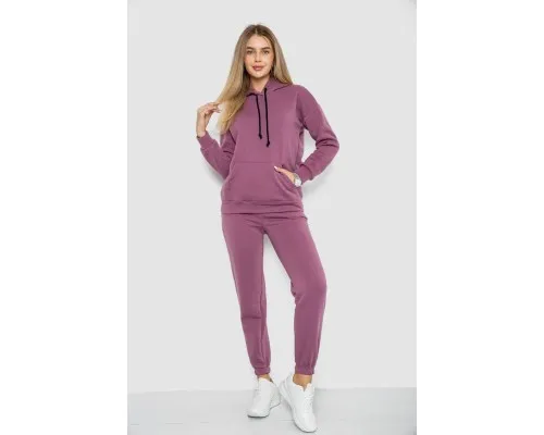 Спорт костюм жіночий на флісі, колір сливовий, 241R1530