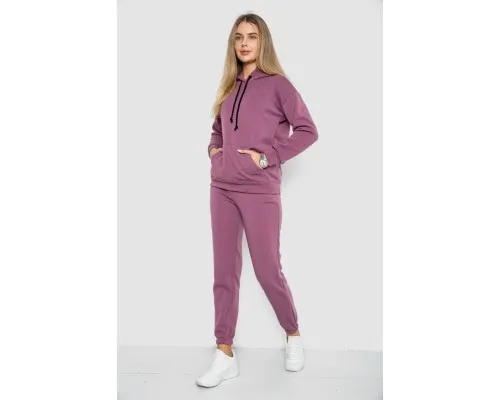 Спорт костюм жіночий на флісі, колір сливовий, 241R1530