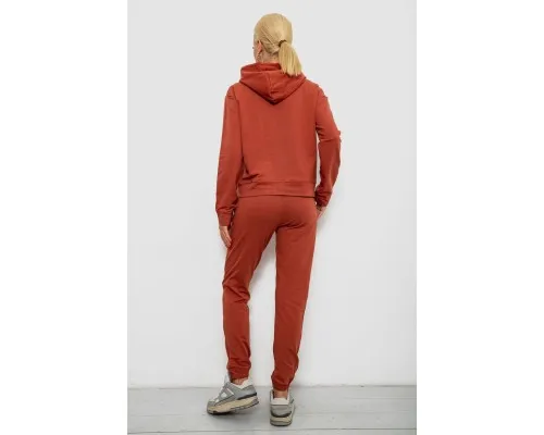 Спортивний костюм жіночий двонитка, колір теракотовий, 214R1419-004