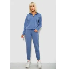 Спортивний костюм жіночий однотонний, колір джинс, 244R1069AG