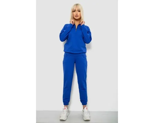 Спортивний костюм жіночий однотонний, колір синій, 244R1069AG