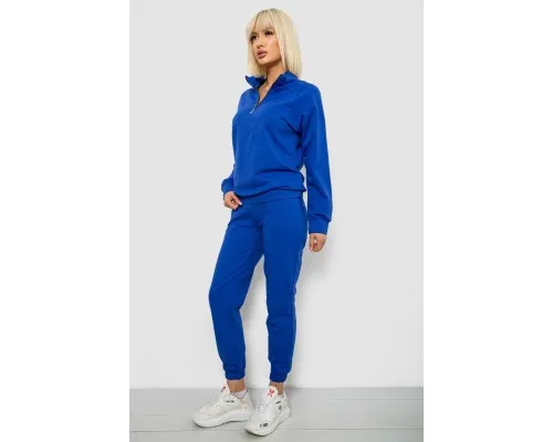Спортивний костюм жіночий однотонний, колір синій, 244R1069AG