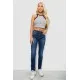 Джинси жіночі однотонні Skinny, колір синій, 244RNL2040