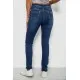 Джинси жіночі однотонні Skinny, колір синій, 244RNL2040