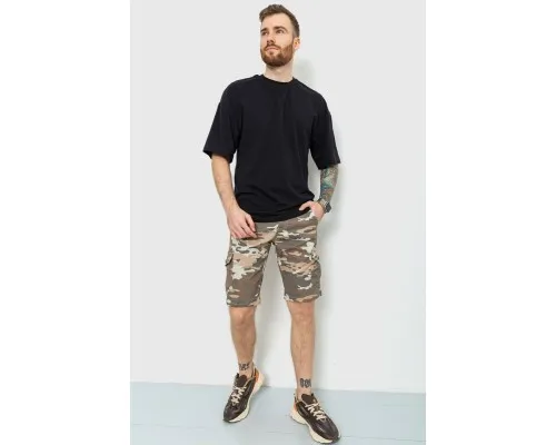 Шорти чоловічі камуфляж, колір бежево-сірий, 157RP300-4