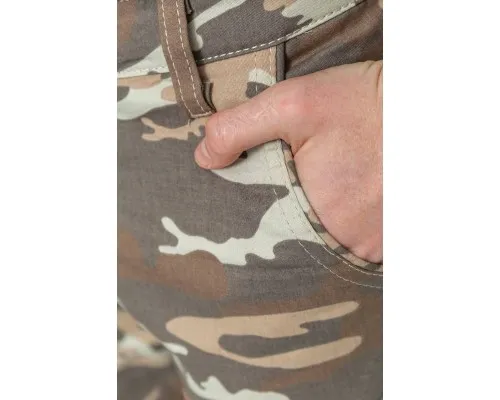 Шорти чоловічі камуфляж, колір бежево-сірий, 157RP300-4