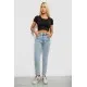 Джинси жіночі однотонні Skinny, колір блакитний, 244R1743S21