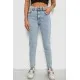 Джинси жіночі однотонні Skinny, колір блакитний, 244R1743S21