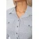 Сорочка класична в смужку, колір біло-сірий, 230R643-1