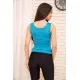Жіноча майка, блакитного кольору з мультяшним принтом, 172R4001-1