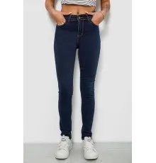 Джинси жіночі однотонні Skinny, колір синій, 244R502-5