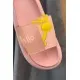 Шльопанці жіночі з аплікацією, колір світло-рожевий, 243R5028-4