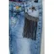 Джинси для дівчаток, колір темно-блакитний, 247R3827