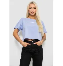 Футболка жіноча з принтом, колір блакитний, 221R9905