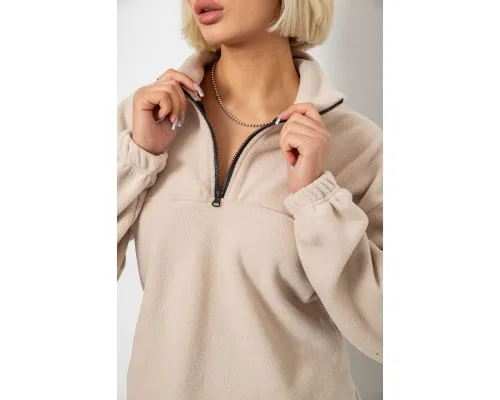 Спортивний костюм жіночий на флісі, колір бежевий, 241R2007