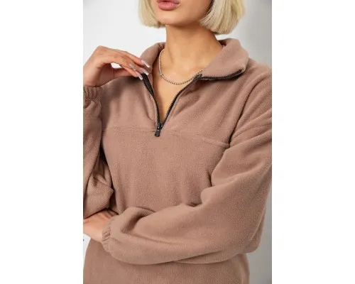 Спортивний костюм жіночий на флісі, колір мокко, 241R2007