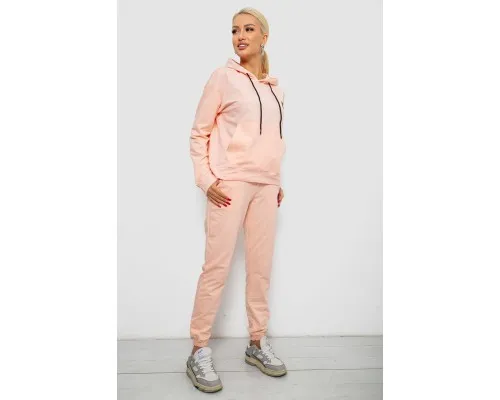 Спортивний костюм жіночий двонитка  уцінка, колір персиковий, 214R1419-004-U-5