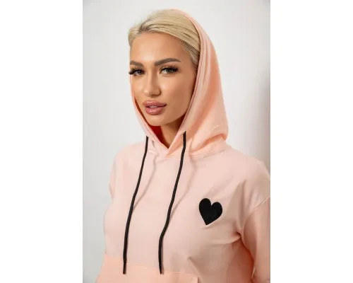 Спортивний костюм жіночий двонитка  уцінка, колір персиковий, 214R1419-004-U-5