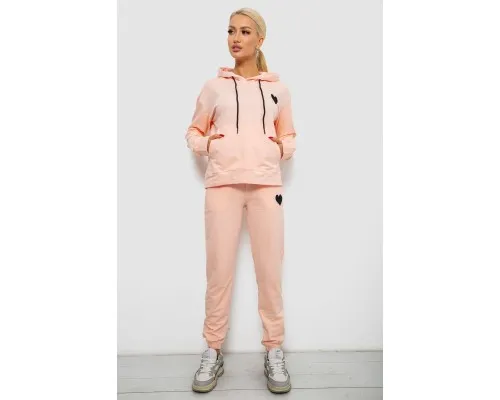 Спортивний костюм жіночий двонитка  уцінка, колір персиковий, 214R1419-004-U-5