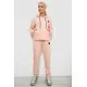 Спортивний костюм жіночий двонитка  уцінка, колір персиковий, 214R1419-004-U-5