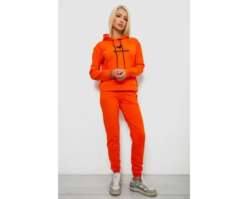 Спортивний костюм жіночий двонитка  уцінка, колір помаранчевий, 214R1419-007-U-11