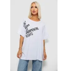 Футболка жіноча з принтом, колір білий, 244R4001