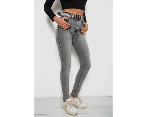 Джинси жіночі Skinny, колір сірий, 244R00624