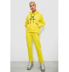 Спортивний костюм жіночий двонитка, колір жовтий, 214R1419-007