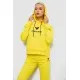 Спортивний костюм жіночий двонитка, колір жовтий, 214R1419-007