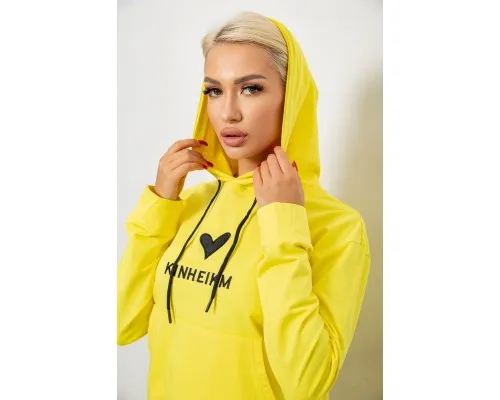 Спортивний костюм жіночий двонитка, колір жовтий, 214R1419-007