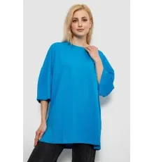 Футболка жіноча однотонна, колір блакитний, 244R3018
