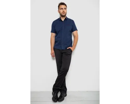 Сорочка чоловіча, колір темно-синій, 214R7326-1