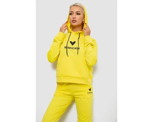 Спортивний костюм жіночий двонитка  уцінка, колір жовтий, 214R1419-007-U-38