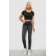 Джинси жіночі однотонні Skinny, колір сірий, 244RS123