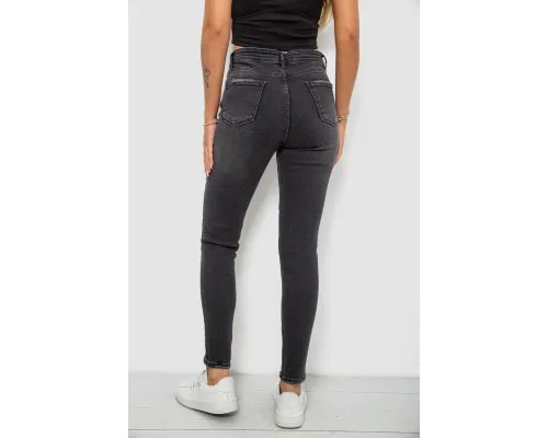 Джинси жіночі однотонні Skinny, колір сірий, 244RS123